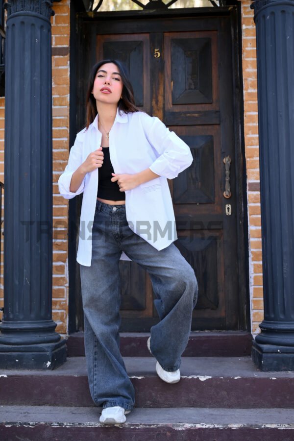 printed oversized shirt - Image 7