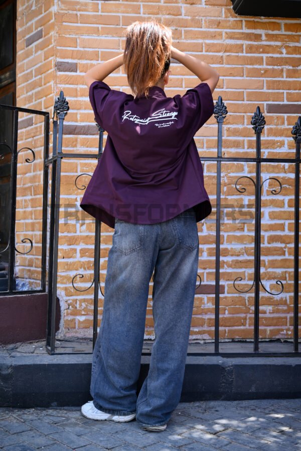 printed oversized shirt - Image 12
