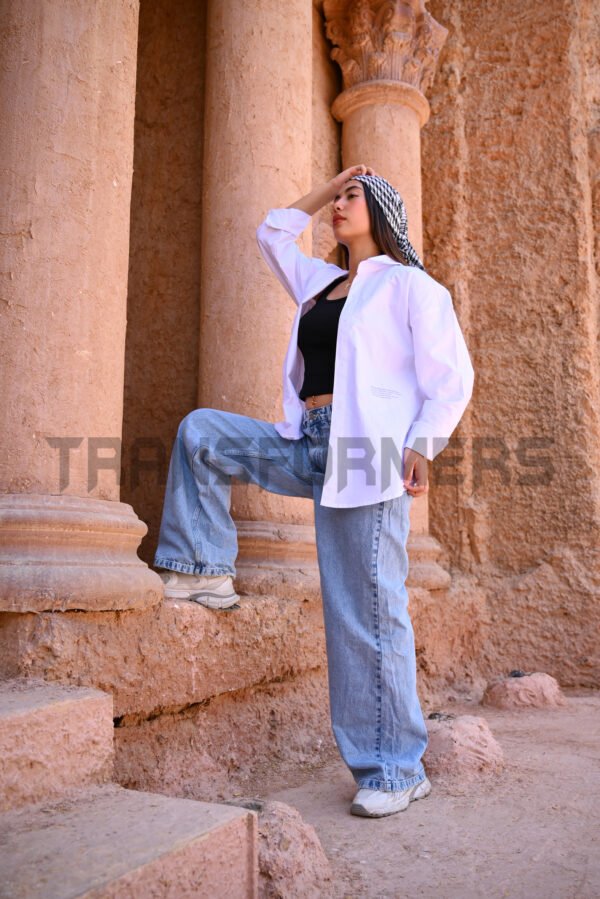 printed oversized shirt - Image 8